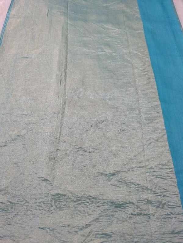 Pure Dupion Crush - sky blue