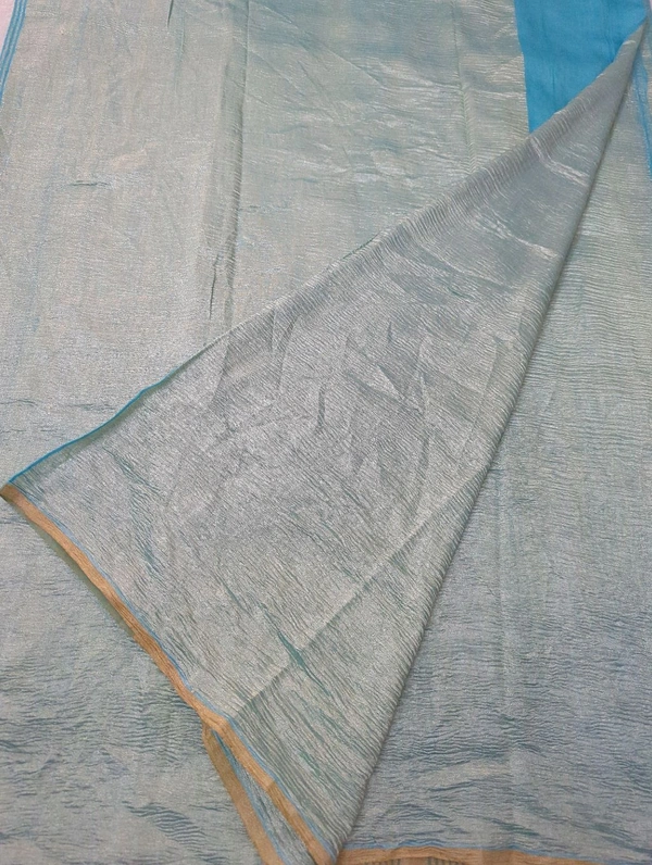 Pure Dupion Crush - sky blue