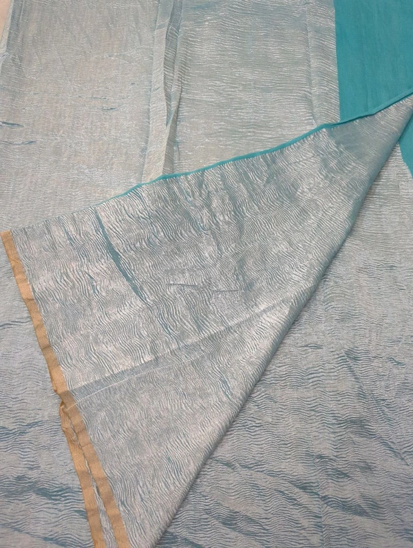 Pure Dupion Crush  - sky blue