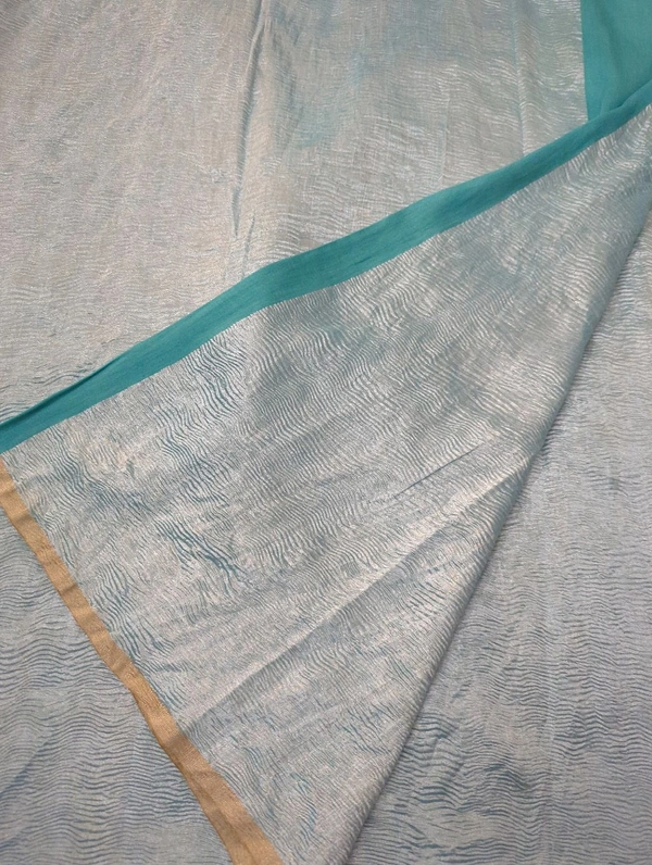 Pure Dupion Crush  - sky blue