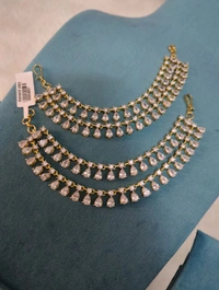 Diamond Copy Ear Chains Double Line - Vz