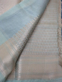 Designer Mango Tusser - blue