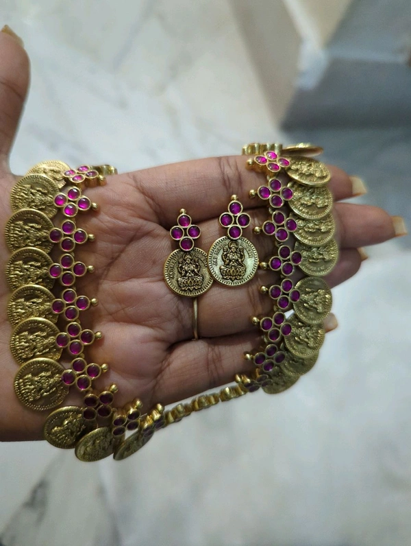 Vintage Jadua Kundan  - Vz, pink