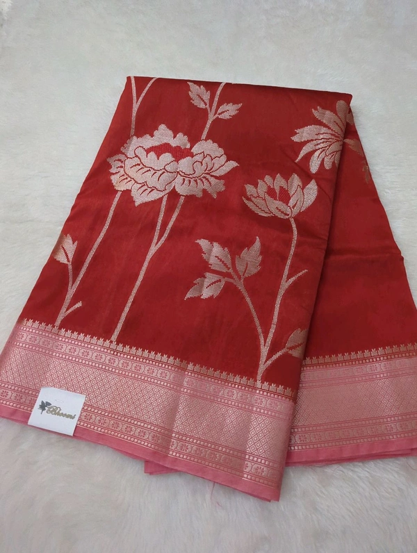 Designer Mango Tusser - Guardsman Red