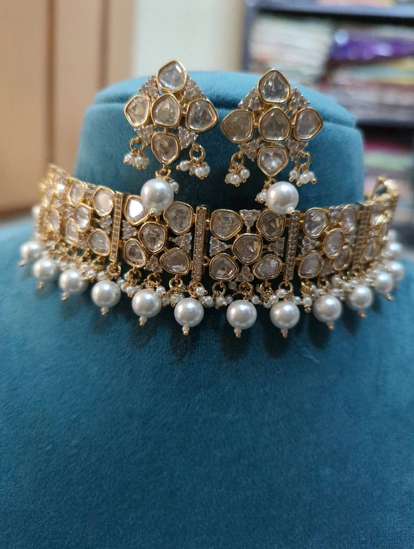 Premium Kundan Choker Set  - Vz