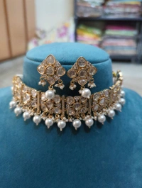 Premium Kundan Choker Set  - Vz