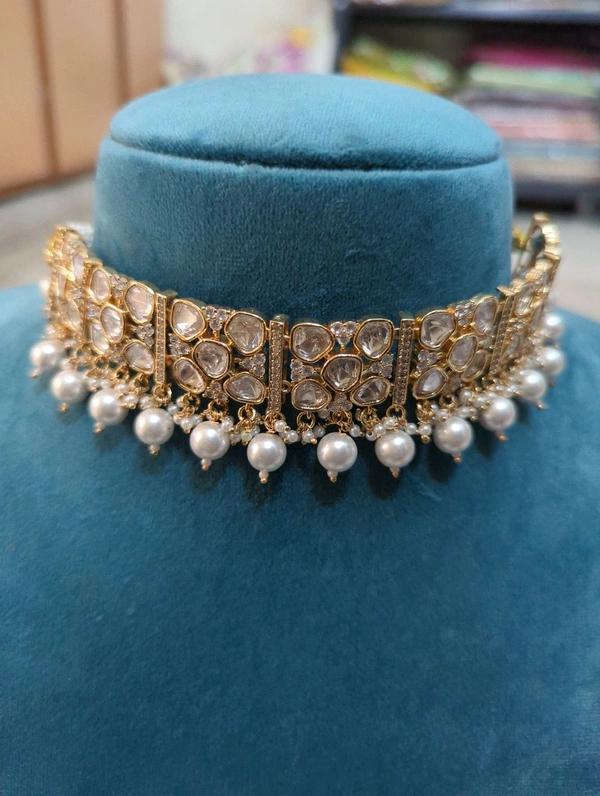 Premium Kundan Choker Set  - Vz