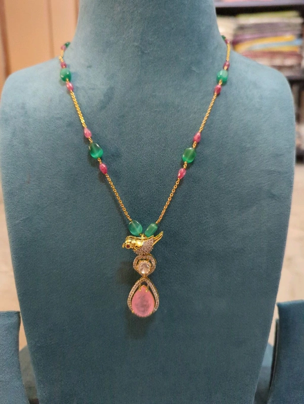 Real Gold Copy Pendent With Chain  - Vz