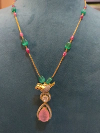 Real Gold Copy Pendent With Chain  - Vz