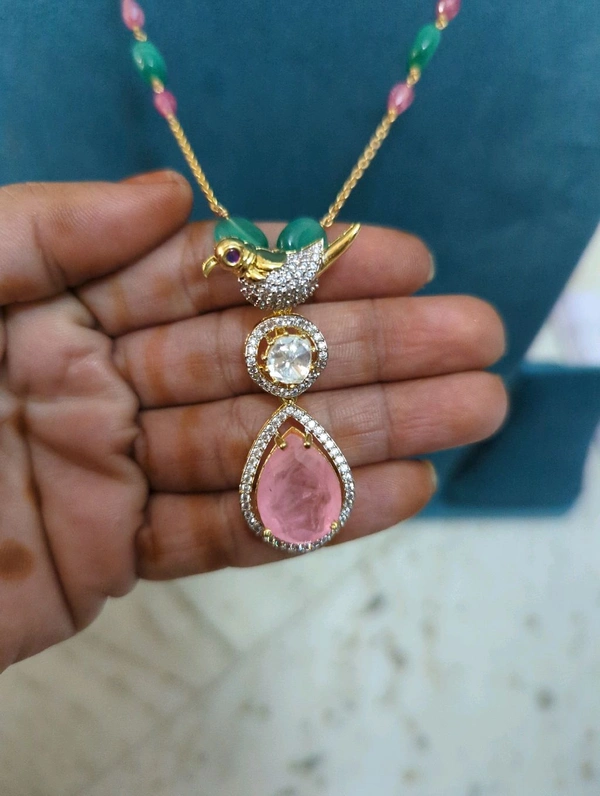 Real Gold Copy Pendent With Chain  - Vz