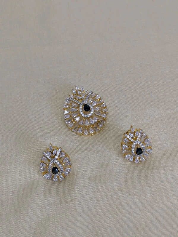 Diamond Copy Pendent Set  - Blue, Vz