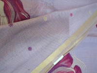 Soft Designer Jamdhani - Blue Chalk