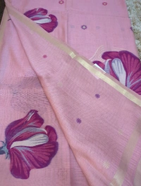 Soft Designer Jamdhani - Pink
