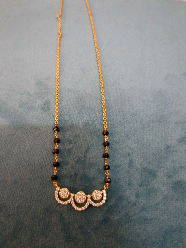 Black Diamonds With Simple Pendant  - White, Vz