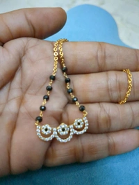 Black Diamonds With Simple Pendant  - Black, vz