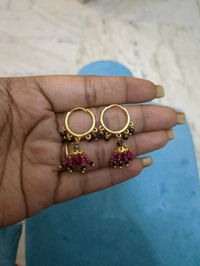 Gold Copy Designer With C2 And Black Diamonds With Earrings  - Vz