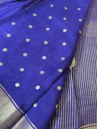 Pure Manipuri Silk Weaving  - Pigment Indigo