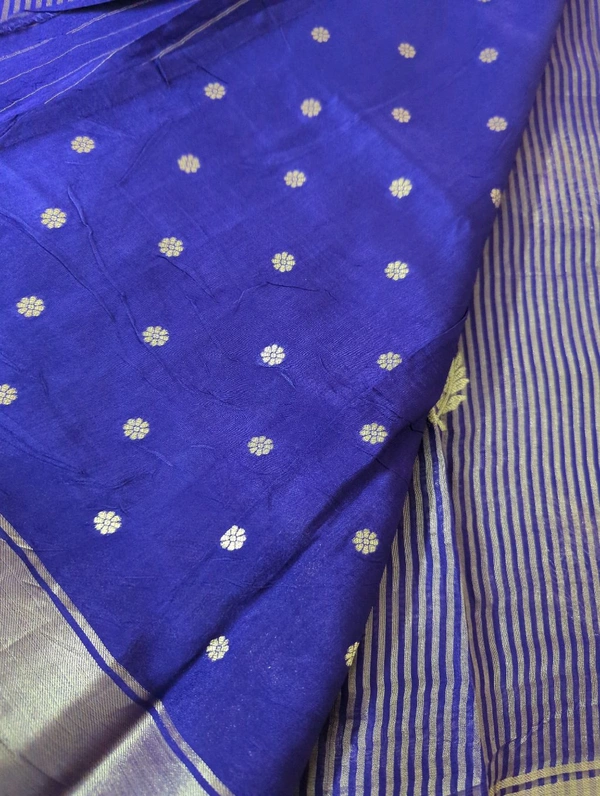 Pure Manipuri Silk Weaving  - Pigment Indigo