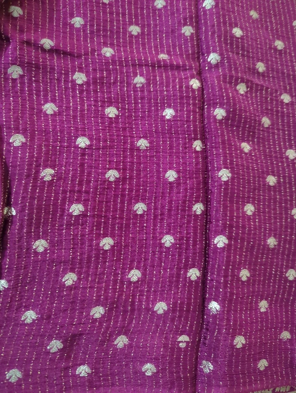 Pure Chinnon Designer With Embroidery  - maroon
