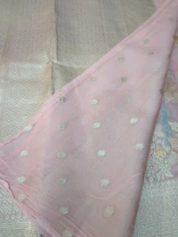 Pure Organza Tissue  - Pink Lace