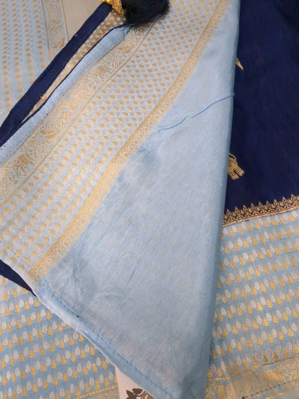 Pure Dola Weaving  - Blue