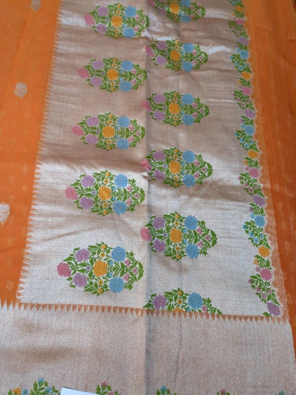 Pure Kora Organza  - orange