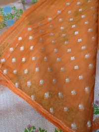 Pure Kora Organza  - orange