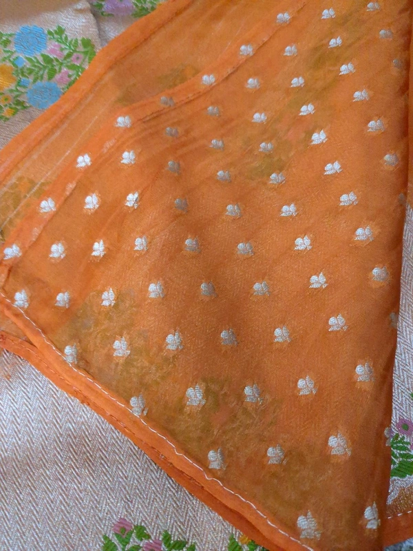 Pure Kora Organza  - orange
