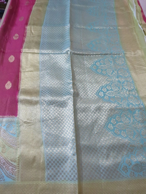 Pure Designer Katan Tissue  - pink