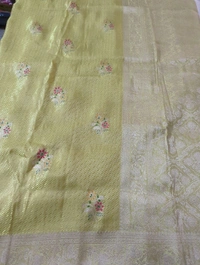 Pure Manipuri Weaving  - yellow and green