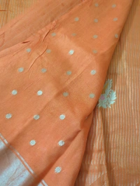 Pure Manipuri Silk Weaving  - orange