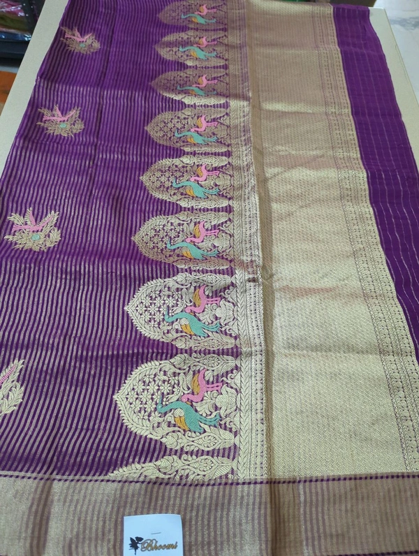 Pure Manipuri Silk Weaving  - Purple