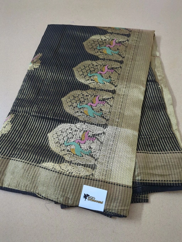 Pure Manipuri Silk Weaving  - Black