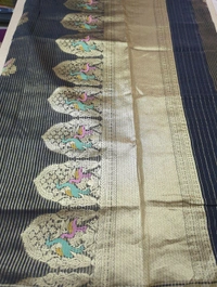 Pure Manipuri Silk Weaving  - Black