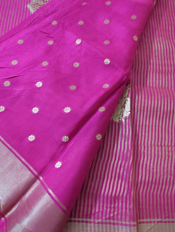 Pure Manipuri Silk Weaving  - pink