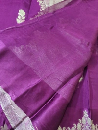 Pure Kora Organza  - Purple