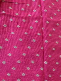 Pure Chinnon Designer With Embroidery  - pink