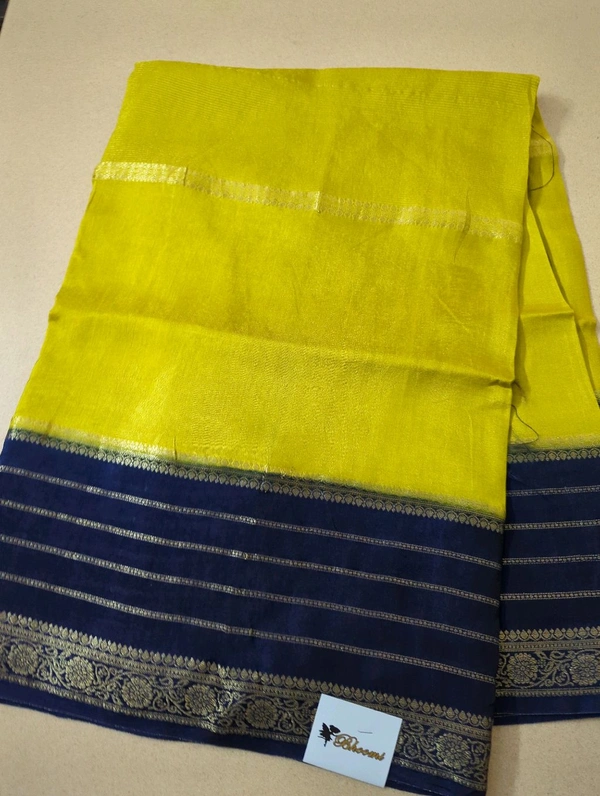 Latest Mysore Crepe - gold