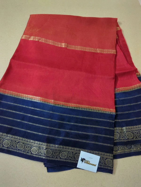 Latest Mysore Crepe - Red