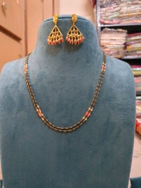 Designer Black Diamonds With Gold Copy Earrings  - Gray, Vz, 1 Week Dispatch Time