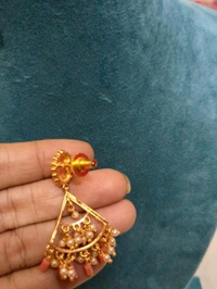 Designer Black Diamonds With Gold Copy Earrings  - Gray, Vz, 1 Week Dispatch Time