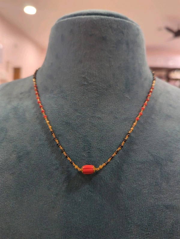 Real Gold Copy Black Diamonds With Coral  - HD