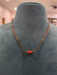 Real Gold Copy Black Diamonds With Coral  - HD