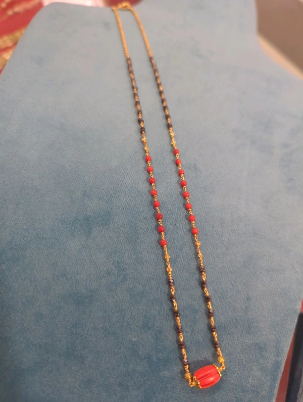 Real Gold Copy Black Diamonds With Coral  - HD