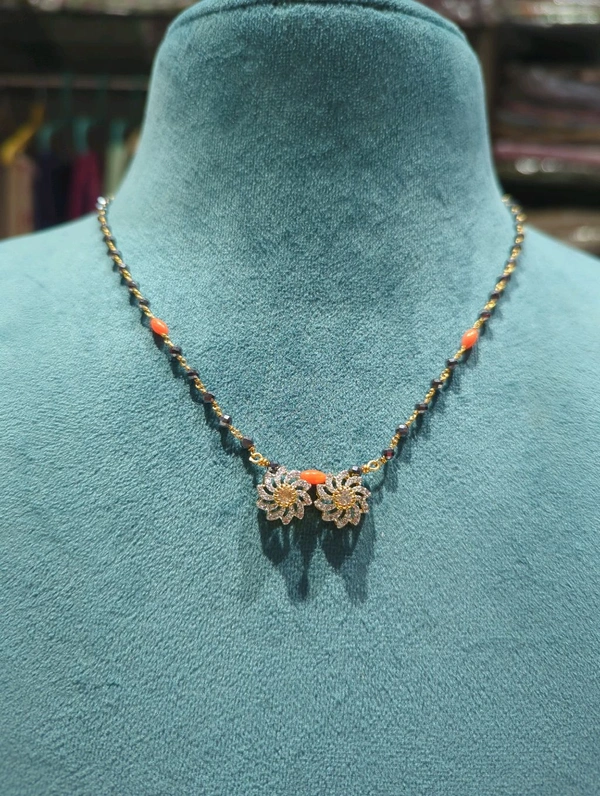 Black Diamonds With Diamond Copy Pendent  - HD, One Week Dispatch Time