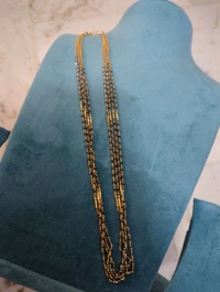 Black Diamonds With Gold Pipes 4 Lines  - 1 week dishpatch time, 20 inches, HD