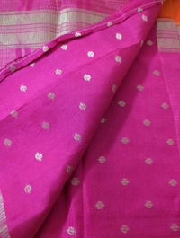 Pure Mysore Dola Weaving  - orange