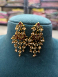 Beautiful Jadur kundan ear rings - vz