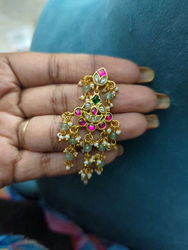Beautiful Jadur kundan ear rings - vz