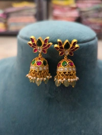 Premium Jadua Kundan Jumkies  - vz